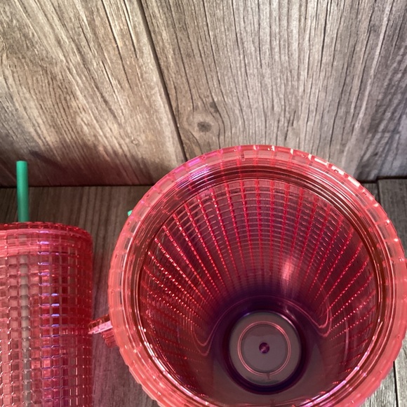 Starbucks Watermelon Pink Purple Gradient Grid Tumbler Venti Summer (2) Tublers - Picture 14 of 14